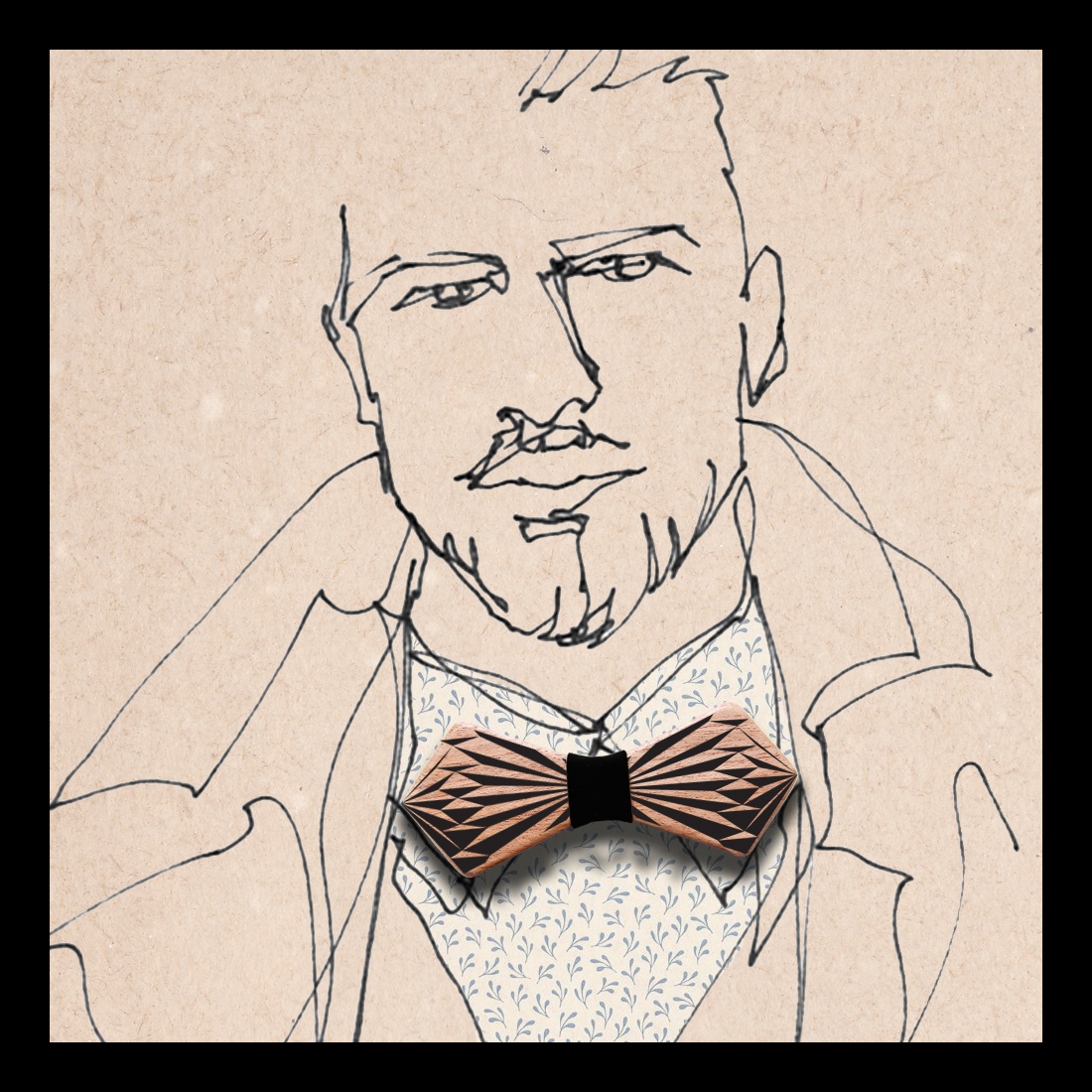 Wood Bow Tie | Bow Tie | Reversible Model C | CLS
