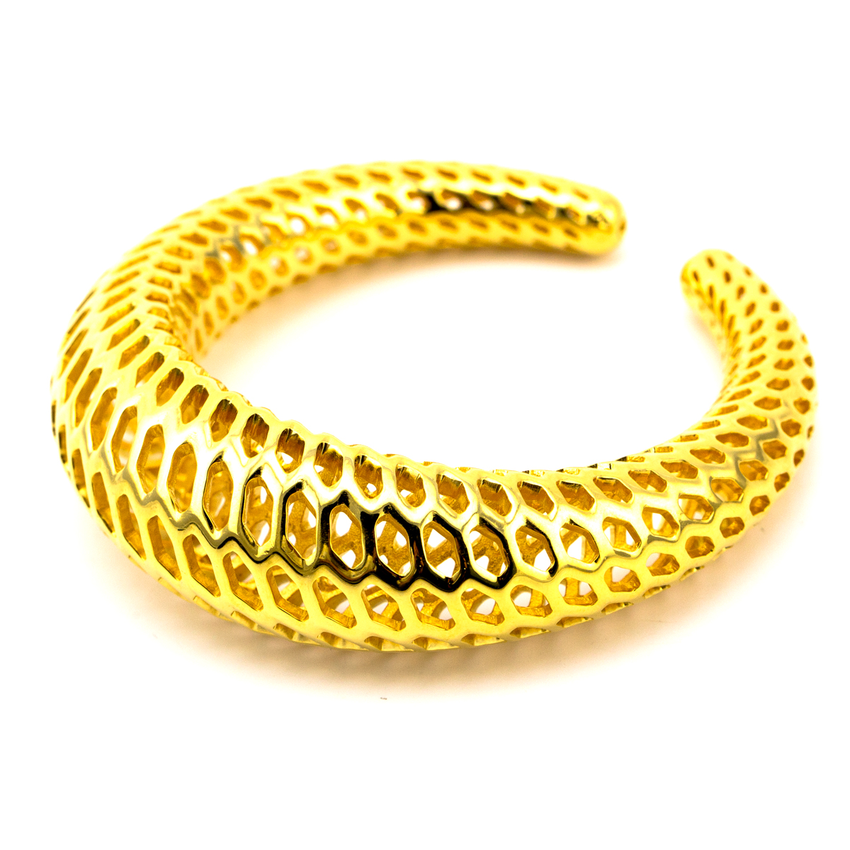 Bracelet 18k Gold Plated Brass. Small size. D-STRU