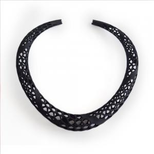 Black Necklace Choker. Medium size. D-STRUCTURA 