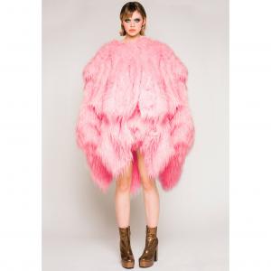 Adeline Faux Fur Coat - Candy Pink - Made To Order